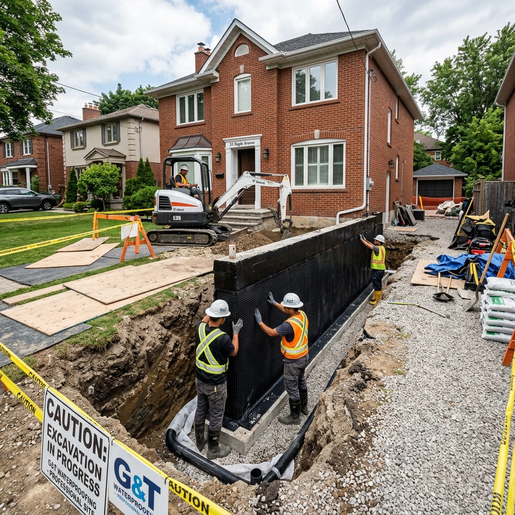 Foundation Waterproofing Project